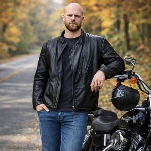 Sport-k-veste Biker leather coat St-Émile, Québec Canada Large